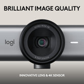 Logitech MX Brio 705 for Business 4K Webcam with Auto Exposure Correction, Ultra HD, Auto-Framing, Show Mode, USB-C, Works with Microsoft Teams, Zoom, Google Meet - Black