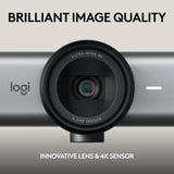 Logitech MX Brio 705 for Business 4K Webcam with Auto Exposure Correction, Ultra HD, Auto-Framing, Show Mode, USB-C, Works with Microsoft Teams, Zoom, Google Meet - Black