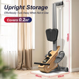 VOWVIT OR3 Roeitoestel voor thuis, magnetisch roeitoestel met bluetooth-monitor, 16 weerstandsniveaus, compact roeitoestel met 150 kg gewichtscapaciteit, verticale opslag