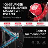 YESOUL G1M Plus Hometrainer, ergometer, stille indoor fitnessbike voor cardiotraining met nieuw 21,5 inch FHD-scherm, magnetische weerstand, 360°-geluid en schermspiegeling