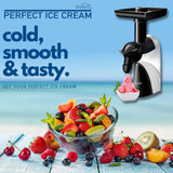 Starlyf Perfect Ice Cream IJsmachine met fruit, ijsmachine en sorbet, zeer eenvoudig te bedienen, 100% natuurlijk, glutenvrij, ideaal voor smoothies