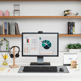 Logitech C270 HD Webcam, HD 720p/30fps, Widescreen HD Video Calling, HD Light Correction, Noise-Reducing Mic, For Skype, FaceTime, Hangouts, WebEx, PC/Mac/Laptop/Macbook/Tablet - Black