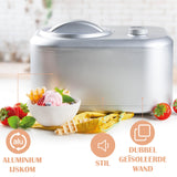 PRIMO PR406IM IJsmachine - Roomijsmachine Met Compressor - Zelf Vriezend - 1L - Zilver