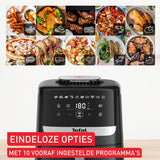 Tefal EY5528 Easy Fry Silence Silent Air Fryer, 5L, Quietest Air Fryer Thanks to Silent Technology, 10 Programs, System for Easy Storage and Cleaning