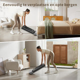 WalkingPad P1 Loopband voor thuis, opvouwbaar, app en afstandsbediening opvouwbare loopband, loopband voor onder bureau voor fitness oefening thuiskantoor