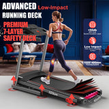 CharonFit T300 loopband voor thuis, inklapbaar met helling tot 12 km/h: 2,5 pk-motor, 120 kg draagvermogen, compatibel met app