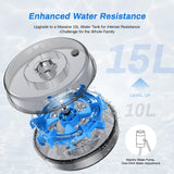 MERACH Waterroeimachine voor Thuis, Roeimachine Water 160 kg Draagvermogen, Roeimachine met Bluetooth-functie, Ipad-houder en Comfortabel Zitkussen, Verticale Opbergruimte