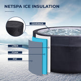 Ice bath N NETSPA 3°C to 42°C - 156x70cm - SP-ICE140/S3 - Structure + Engine Block - From Cold to Spa in One Click