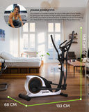 Zipro Hulk RS Magnetische crosstrainer voor volwassenen, tot 150 kg, één maat van 8 kg, zwart, één maat