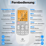 KESSER® Split Unit Airconditioner Set met WiFi en App-Functie | Airco 12000 BTU/h inclusief Montagemateriaal | koelen en verwarmen Airconditioning met afstandsbediening, LCD-display en Timer, Wit