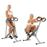 Sunny Health and Fitness Squat Assist Upright Row-N-Ride Roeimachine, Paardrijmachine Full Body Exercise Indoor Trainer Apparatuur voor Thuis Gym Gebruik - NR.077S