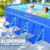 KingSom Frame Pool Rectangular Large Extra Thick Quick Install 269 x 167 x 51 cm
