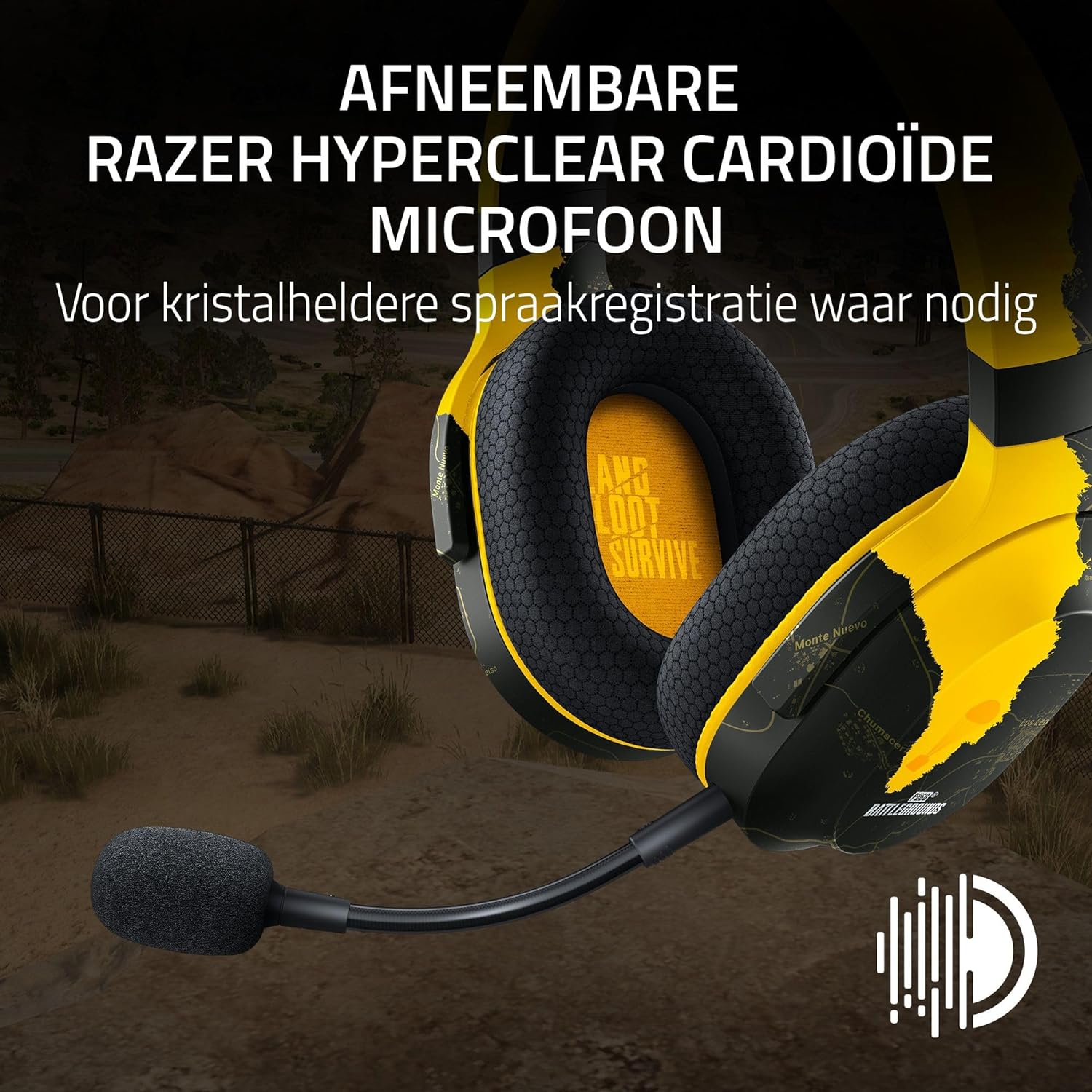 Razer Barracuda X (2022) - Draadloze headset voor mobiel gamen en gamen op meerdere platforms- PUBG: Battlegrounds Edition