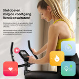 Zipro Magnetische fitnessfiets voor volwassenen, hometrainer, drift tot 120 kg, zwart, één maat, eenheidsmaat