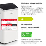 Bosch Cool 4000 Portable AC - 3-in-1: Airconditioning, ontvochtiger, ventilator - 2,6 kW voor kamers tot 35m² - Met automatische modus, stille modus & slaapstand