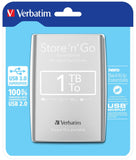 Verbatim External HD 1 TB Silver