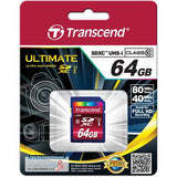 Transcend SDXC UHS-1 Class 10 600X 64GB