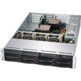 ATX Semi-toren doos Supermicro CSE-825TQC-R802WB Zwart Grijs
