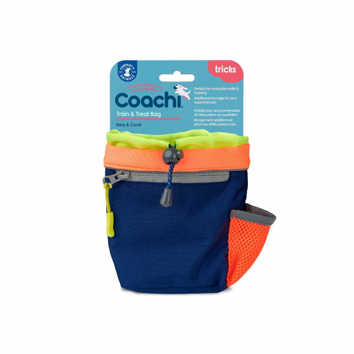Alleshouder Coachi Train & Treat Blauw Koraal