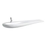 Laufen Alessi one wastafel, onderbouw, 1 kraangat midden, met overloop, 1600x500, H8149717161041, Kleur: Zwart mat