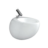 Laufen Alessi één wandbidet, 1 kraangat, 390x585mm, verborgen overloop, H8309717163041, Kleur: Zwart mat