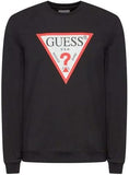 Felpa uomo Guess logo triangolo Audley cn fleece black ES24GU26 M2YQ37K6ZS1