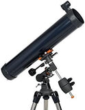 Celestron 31035 AstroMaster 76EQ Newtoniaanse reflectortelescoop - met twee oculairs, in hoogte verstelbaar statief en luxe accessoirehouder, Blauw