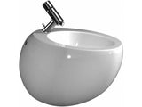 Laufen Alessi één wandbidet, 1 kraangat, 390x585mm, verborgen overloop, H8309717163041, Kleur: Zwart mat