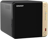 QNAP TS-464 (4G) 4 Bay NAS (Intel® Celeron® N5095 Quad-Core processor Burst tot 2,9 GHz, 2,5GbE) 56TB bundel met 4x14TB WD RED Plus HDD