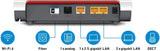 AVM FRITZ!Box 5530 Fiber Edition International, glasvezel modemrouter en Mesh Master met Wi-Fi 6 tot 2400 Mbit/s + 600 Mbit/s, 2,5 Gigabit LAN, 4x gigabit-LAN, 2x USB 3.0, AON + GPON