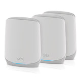 NETGEAR -RBK763S Orbi Whole Home Tri-band Mesh WiFi 6-systeem – Router met 1 satelliet-extender Dekking tot 350 m², 75 apparaten AX5400 tot 5,4 Gbps,Wit