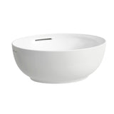 Laufen Il Bagno Alessi wastafel, met overloop, 45x40cm, incl. vastklikkende waste, H8189764001091, Kleur: Wit met LCC