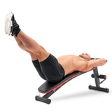 Hop-Sport Multifunctionele Halterbank HS-1035 – Verstelbare Fitnessbank met Curlpult, Geschikt voor Bankdrukken, Volledig Lichaamstraining en Krachtoefeningen, Comfortabele Dikke Bekleding