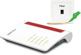 AVM 20002960 FRITZ!Box 5530 Fiber (glasvezelmodem met 2 x 2 Wi-Fi 6 (WLAN AX), tot 3 GBit/s, 2,5 GHz LAN-poort, geschikt voor Duitsland)