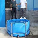 Opvouwbaar rond zwembad, duurzame plastic watertank voor viskwekerij en buitenactiviteiten