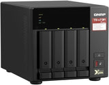 Qnap TS-473A 4-Bay Turbo Station NAS (AMD Ryzen™ Embedded V1500B 4-Core/8-Thread 2.2GHz 8GB DDR4 RAM 2xRJ-45 2.5GbE LAN-poort) IronWolf Bundle, kleur: Seagate IronWolf, grootte naam: 40 TB