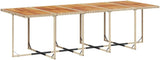 ZEYUAN 3277827 Tuineetset 15-delig met beige kussens van polyrotan, outdoor lunchset, tuindinerset, eettafelset op terras