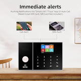 Wifi-Smart-alarmkits voor thuis, draadloos GSM-thuisalarmsysteem met sirene, PIR-bewegingsmelder, afstandsbedieningen, raam-/deursensor, ondersteuning voor 2G SMS push/APP-verbindingsalarm