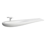 Laufen Alessi one wastafel, onderbouw, zonder kraangat, zonder overloop, 1600x500, H8149717571091, Kleur: Wit mat