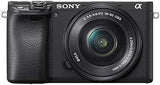 Sony Alpha 6400 E-Mount Systeemcamera, 24 Megapixels, 4K Video, 180° Klapscherm, 0.02 Sec. Real-Time Autofocus Met 425 Contrast Af-Punten, Xga Oled-Zoeker, Inclusief L-Kit 16-50 Mm Objectief, Zwart