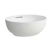 Laufen Il Bagno Alessi wastafel, met overloop, 45x40cm, incl. vastklikkende waste, H8189767571091, Kleur: Wit mat