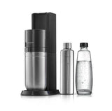 SodaStream Sodamaker Duo met CO2-cilinder, 1 x 1 liter glazen fles en 1 x 0,8 l metalen fles, hoogte: 44 cm