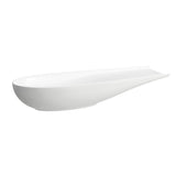 Laufen Il Bagno Alessi waskom, zonder overloop, 100x38cm, incl. afvoerventiel, H8189744001121, Kleur: Wit met LCC