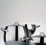 Alessi Kookpan met deksel, aluminium, zilver, 12 cm