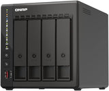 Qnap TS-453E 8G, 4 Bay NAS (Intel® Celeron® J6412 4-Core/4-thread processor, Turbo tot 2,6 GHz, Dual 2,5 GbE) 48TB bundel met 4x12TB WD RED Plus HDDs