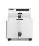 HENDI Friteuse Mastercook, digitaal, veiligheidsthermostaat, frituurmand met extra lange handgreep, koude zone voor een langere levensduur van de olie, 8L, 230V, 3500W, 300x515x(H)345mm, 18/0 RVS