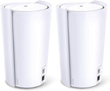 TP-Link Deco X90 AX6600 Wi-Fi 6 WLAN Mesh (tri-band 6600Mbit/s, AI-Driven Mesh, 4 × interne high-gain antennes, zonder laadtijden, compatibel met Amazon Alexa, snelle installatie, 2Pack) wit