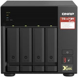 Qnap TS-473A 4-Bay Turbo Station NAS (AMD Ryzen™ Embedded V1500B 4-Core/8-Thread 2.2GHz 8GB DDR4 RAM 2xRJ-45 2.5GbE LAN-poort) IronWolf Bundle, kleur: Seagate IronWolf, grootte naam: 40 TB