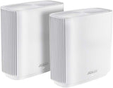 ASUS AC3000 Tri-band Whole-Home Mesh WiFi-systeem - Dekking tot 5400 m²/4+ kamers, 3 Gbps wifi, levenslange gratis netwerkbeveiliging en ouderlijk toezicht, 4x gigabit-poorten, 3 SSIDsTBD, wit