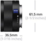 Sony SEL35F28Z.AE, Zeiss Groothoeklens, F2,8, Volledig Formaat, Geschikt Voor A7, A6000, A5100, A5000 En Nex Series, E-Mount, Zwart